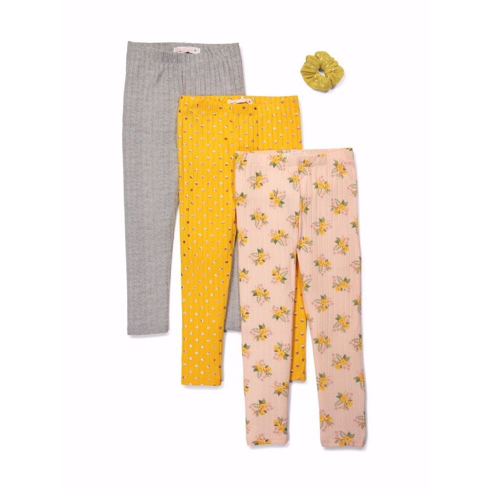 NEW Set 3 Leggings & Scrunchie 2t